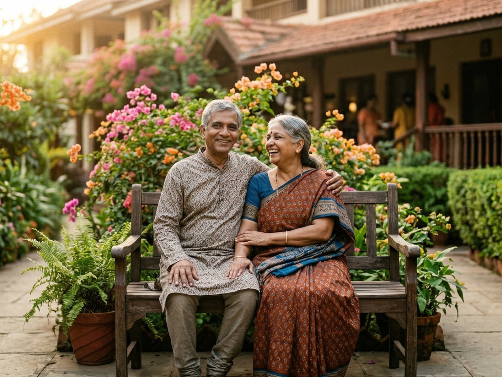 Older adults together at a Tribeca-assessed senior living community in Kolkata